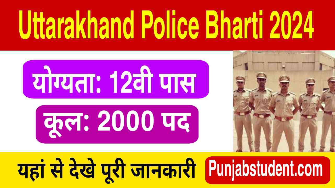 Uttarakhand Police Constable Bharti 2024