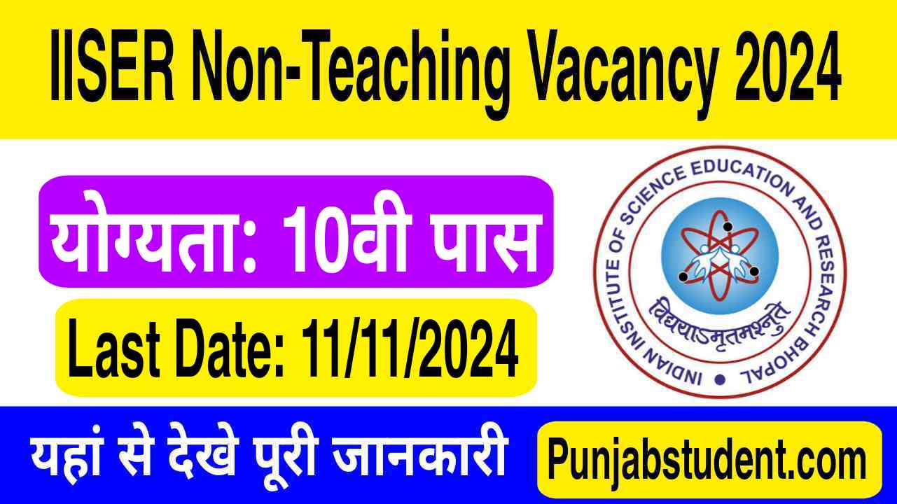 IISERB Non Teaching Staff Bharti 2024