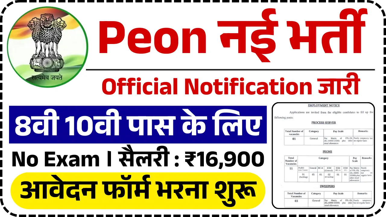 Peon Bharti 2024