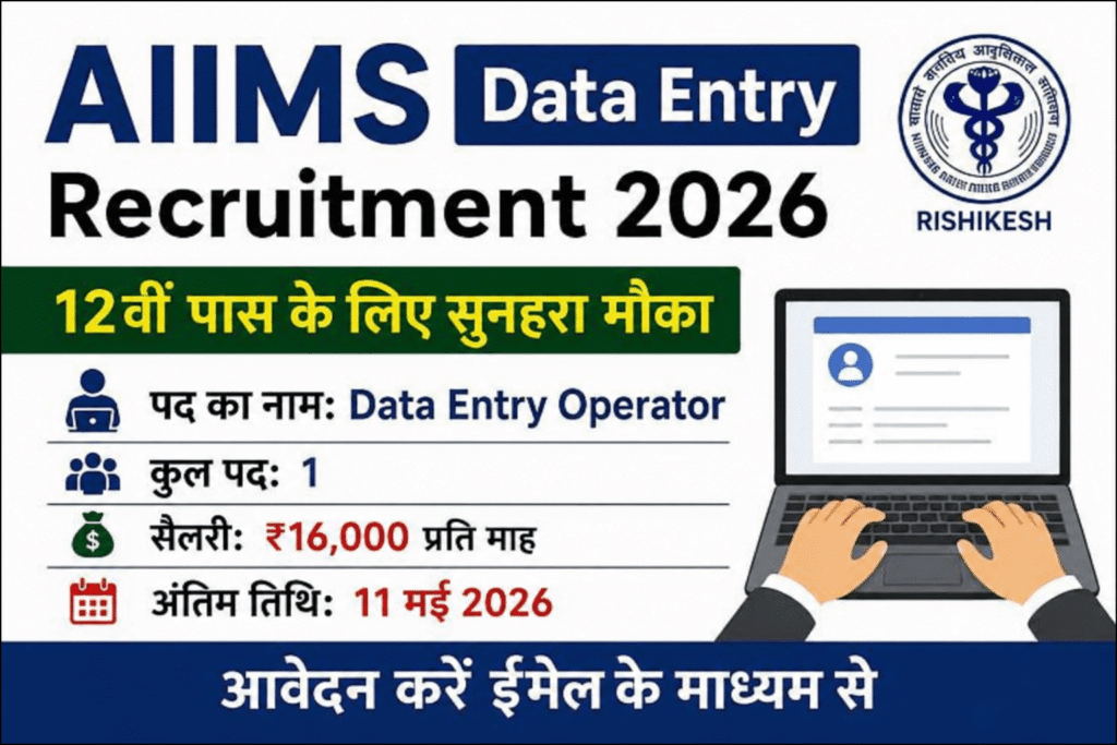 AIIMS Data Entry Recruitment 2026