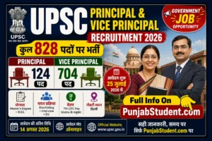 UPSC Principal & Vice Principal Recruitment 2026
